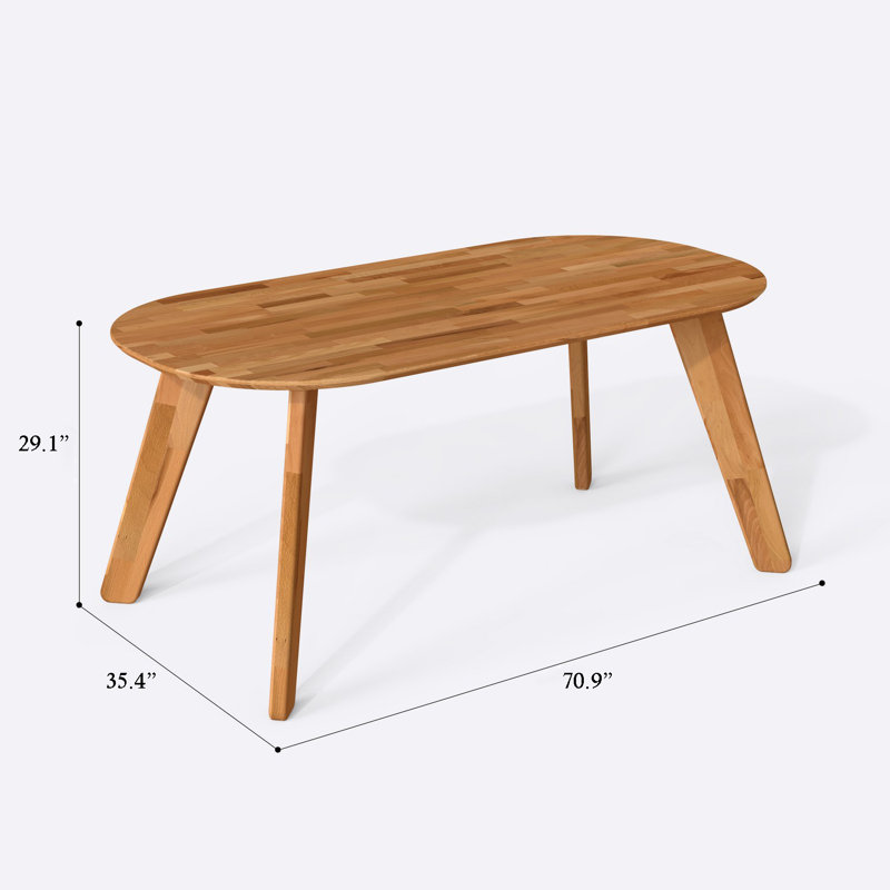 Table de salle à manger Monroe, H 29,13 po x L 35,4 po x l 70,9 po
