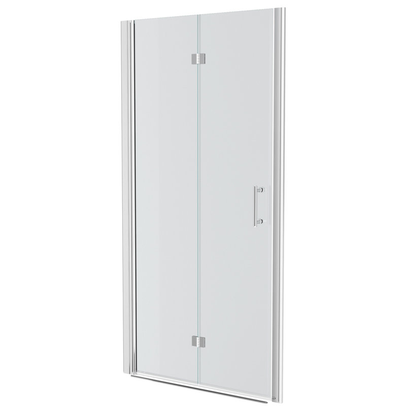 36"w X 72"h Bi Shower Door With Tempered Glass, - Rustproof Construction, Space Efficient Design Finish,