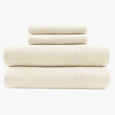 Twin Xl 3pcs All Season Sheet With Cotton Knit - Comfortable Sleep Surface, Absorbs Heat In Summer, Keeps Warm Winter, Fitted For 16" Mattress, Contains 1 Flat, And Pillowcase, Machine Washable To
