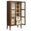 Grande armoire de rangement vitrée Nell