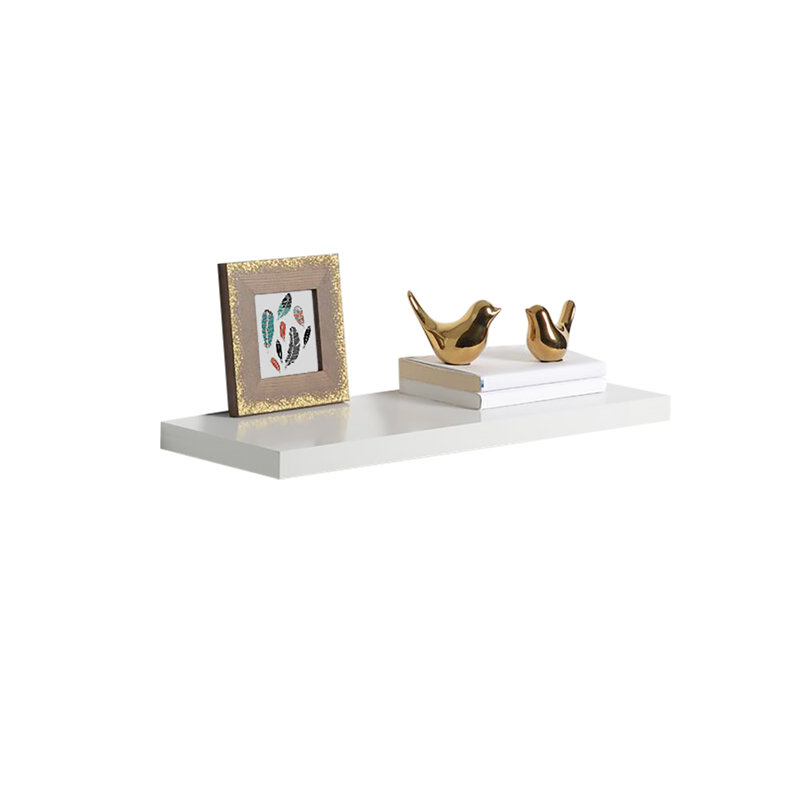 Barbabas Floating Shelf, 3.8cm H x 60cm W x 23.5cm D, White