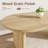 Oval Dining Table for 6-8 People, Long Large Kitchen Table with Thick Sturdy Wooden Base, Farmhouse Dining Room Table for for Kitchen, Living Room, Office