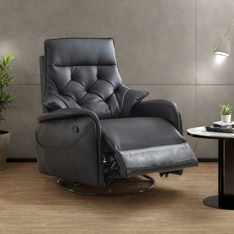 Fauteuil inclinable pivotant à 360 °, Noir