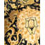 Tapis noir / beige / brun noué à la main de conception unique 7 pi 10 po x 10 pi 7 po Hayner