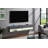 Sanuary Contemporary Floating TV Stand with Touch LED Light-1441864200