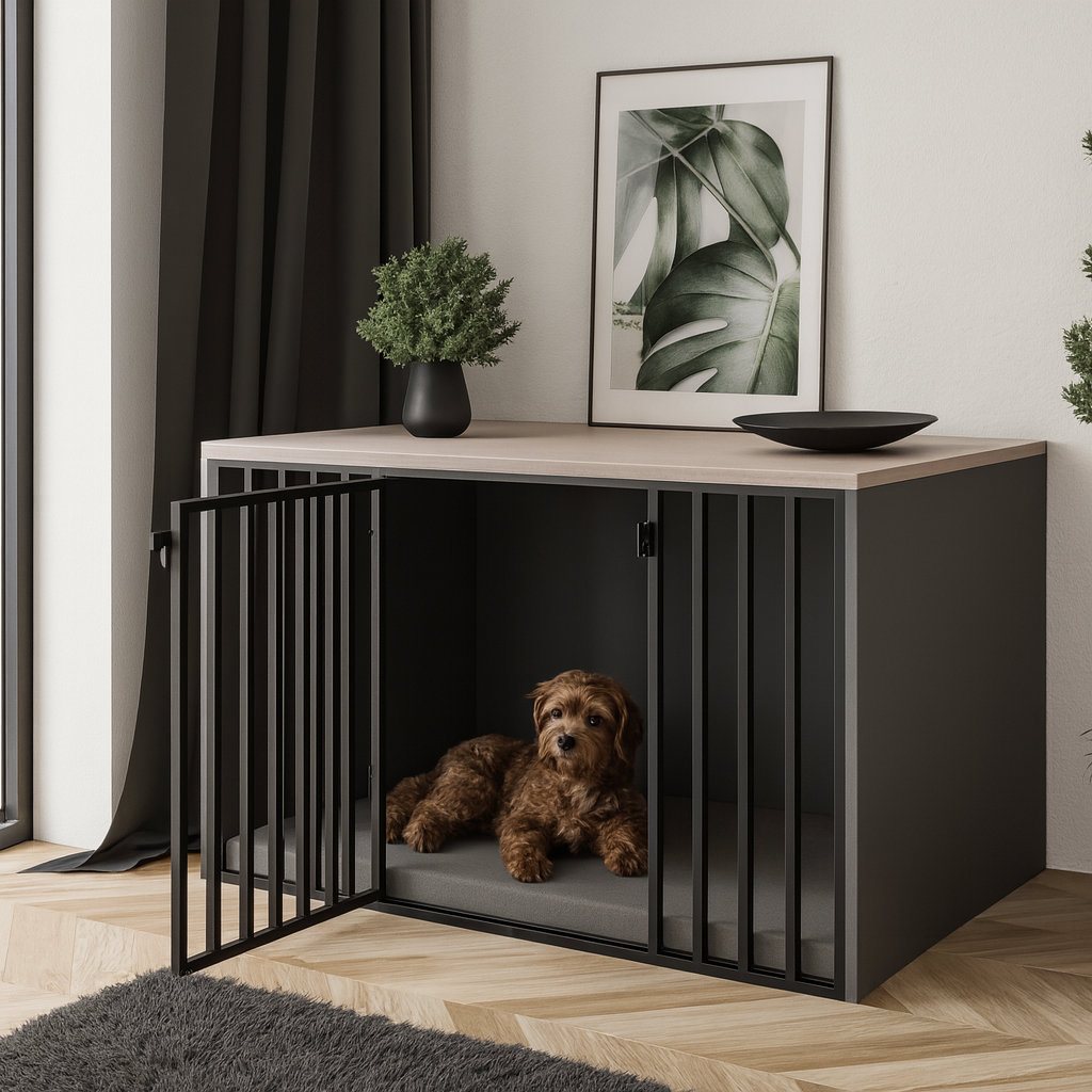 Dog Crate TOBI Kennel Cage Furniture Piece Dog House