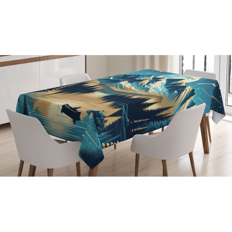 Corderious Rectangle No Pattern Microfiber Tablecloth, 90" Rectangle