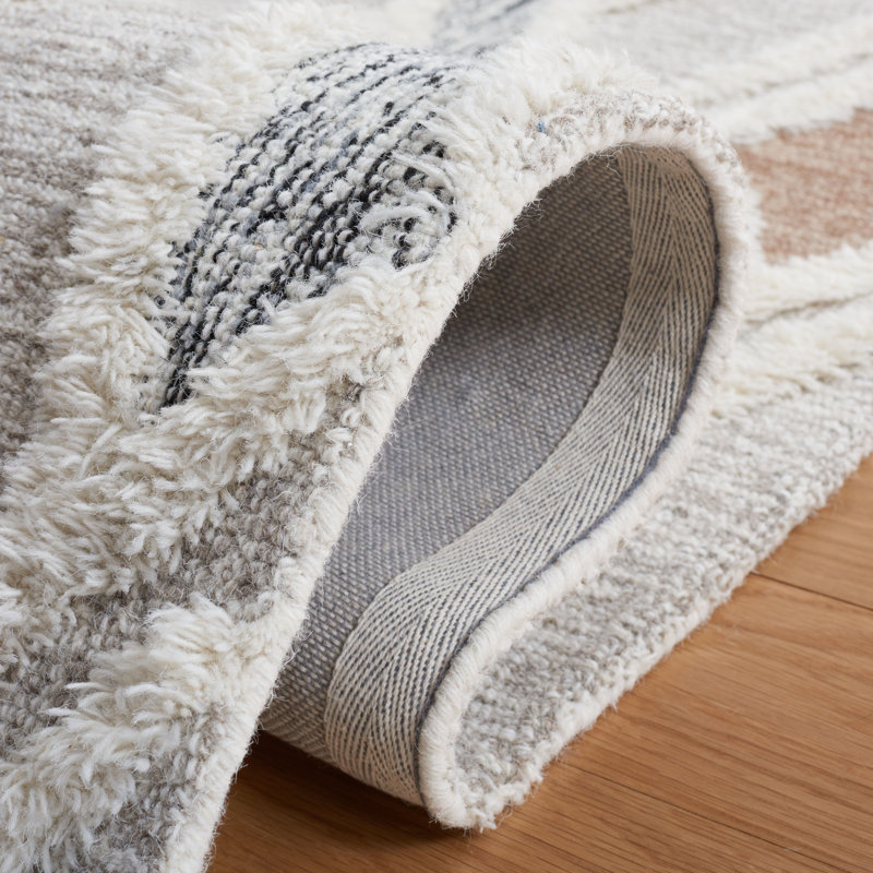 Tapis en laine / coton touffeté à la main Alirra, Rectangle 9 pi x 12 pi