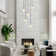 5 - Light  Dimmable Cluster Pendant Crystal Globe Chandelier