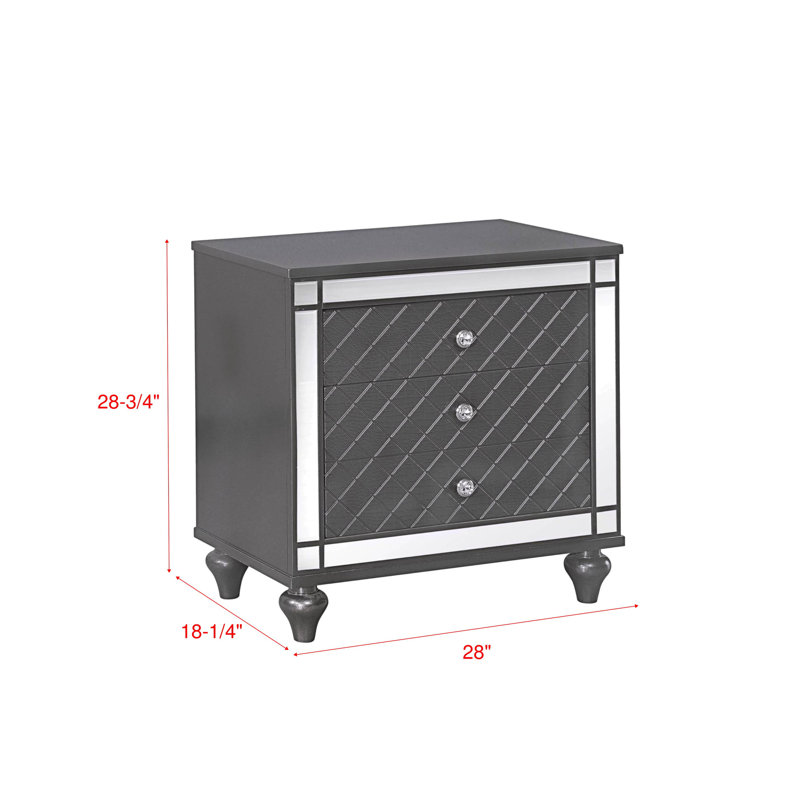 Table de chevet Refino Grey