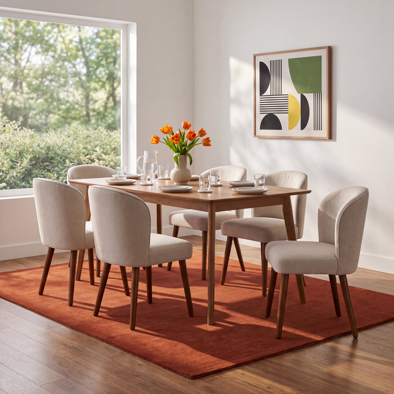 Monticello Dining Chair, 6, Linen