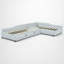 Lits plateforme doubles tapissiers en L avec lit gigogne-114566690