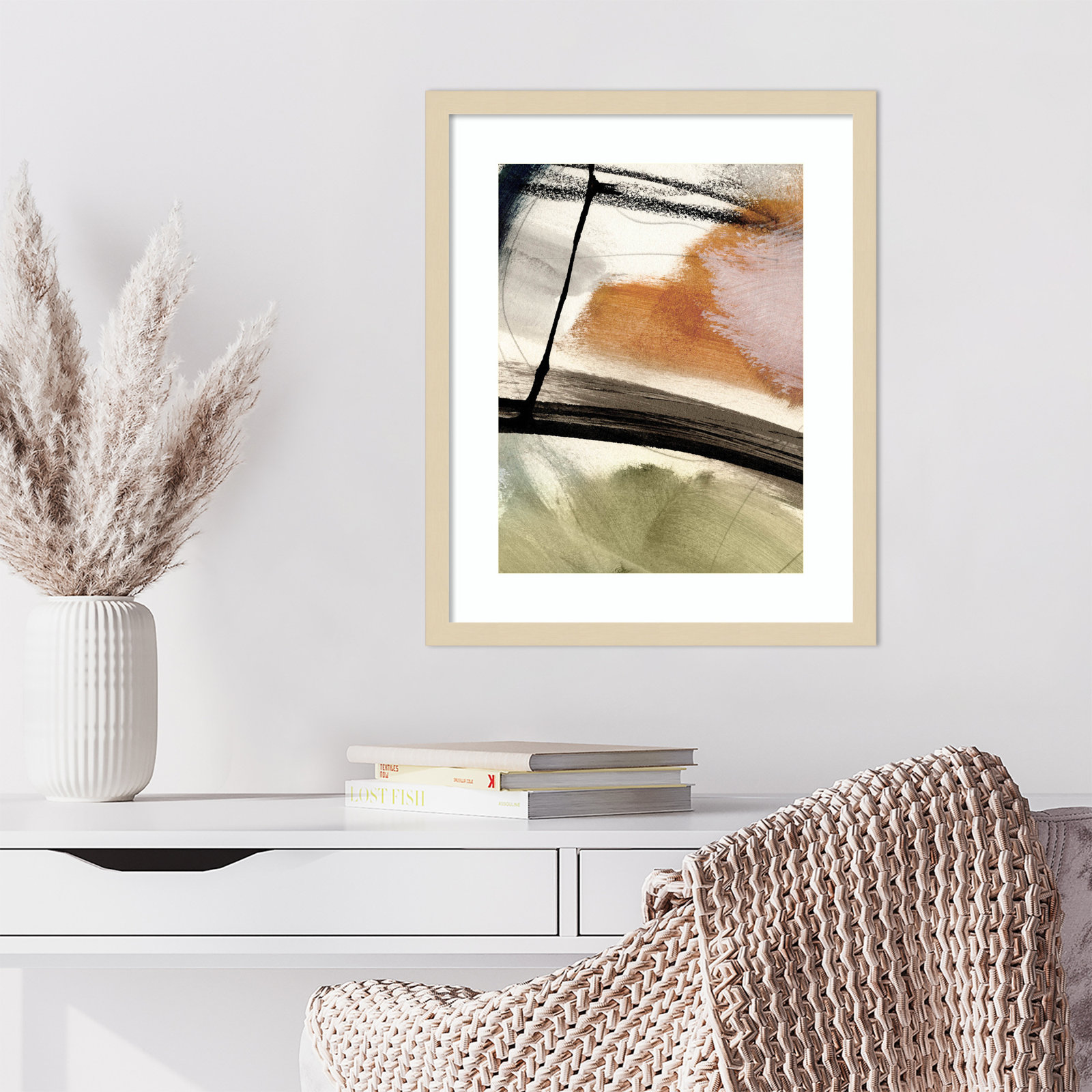 Light No 2 by Dan Hobday Wood Framed Wall Art Print, Brown, 21" H x 17" W