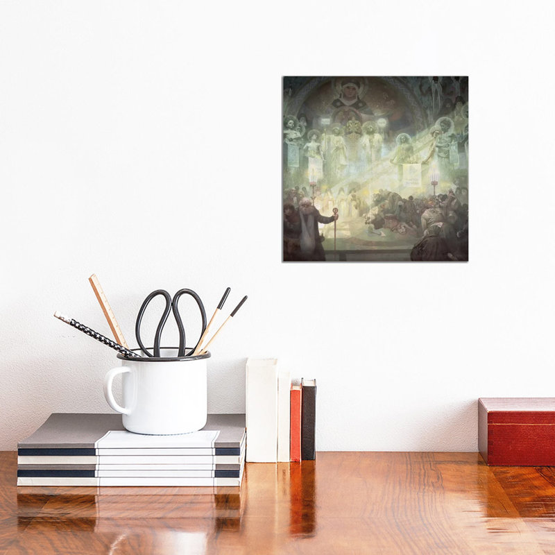 Holy Mount Athos, From The 'Slav Epic', 1926 by Alphonse Mucha - Wrapped Canvas Gallery-Wrapped Canvas Giclée