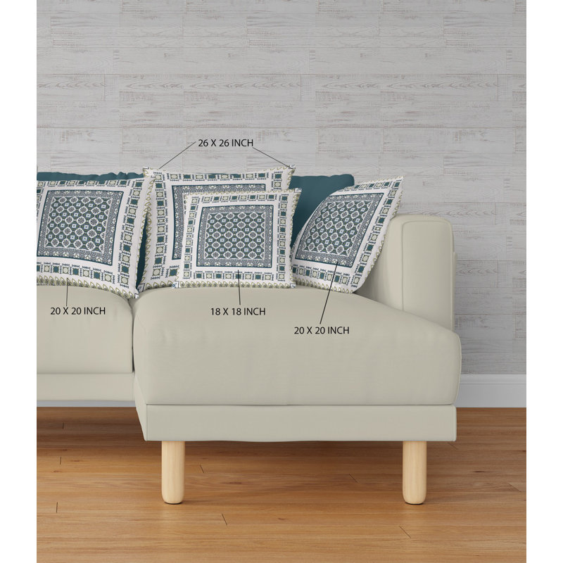 Coussin décoratif 18 po x 18 po Broadcloth