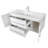 Milano 48" Single Sink Wall Mount Shaker Bathroom Vanity with Cultured Marble Top-1483056456