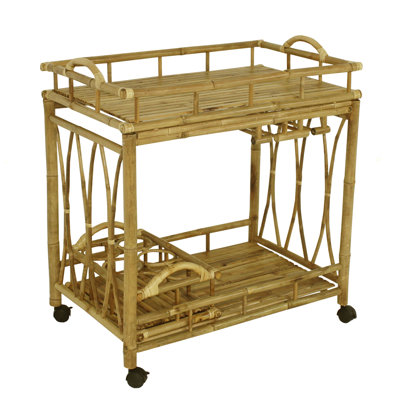 Alesandra Bamboo / Rattan Bar Cart