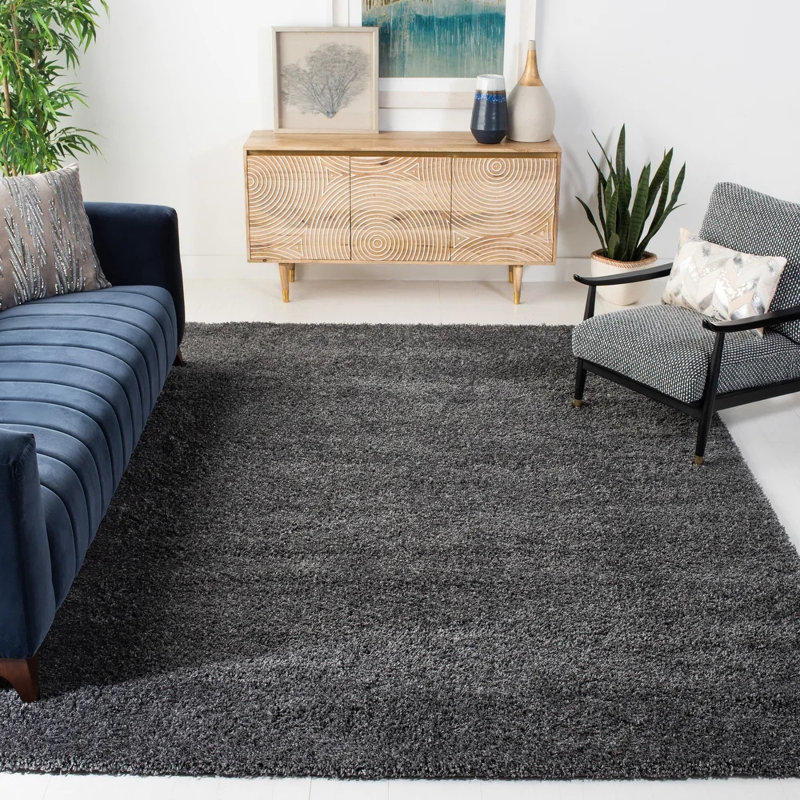 Delane Dark Gray Area Rug, Rectangle 8' x 10'