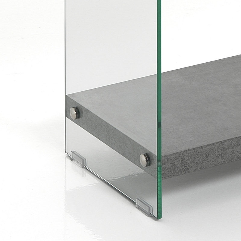 90cm H x 70cm W Glass Standard Bookcase