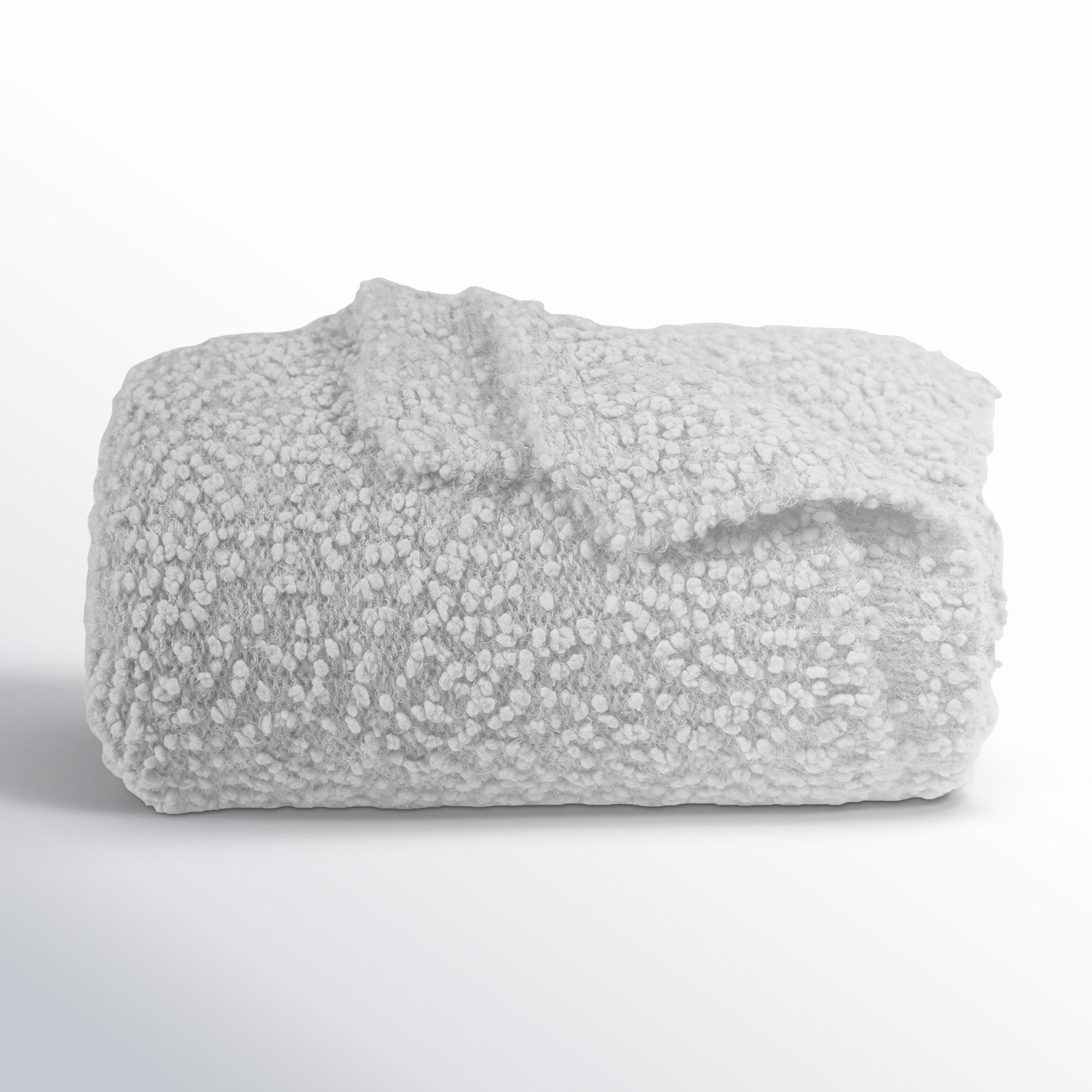 Bowmanville Pebble Creek Nubby Knit Classic Chic Casual Soft Cozy Throw Blanket 50x60 inch, Gray