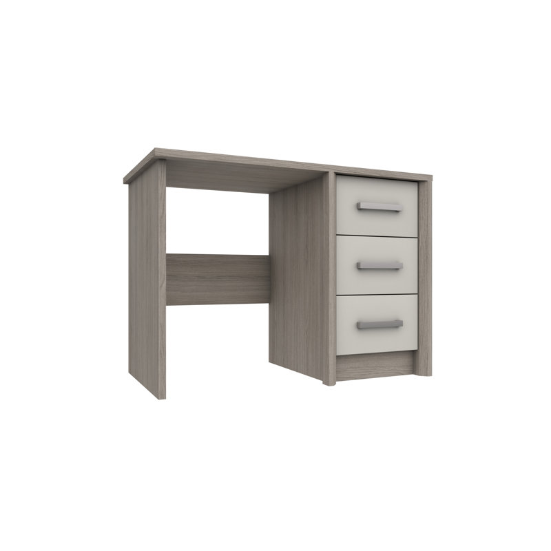 Colville Dressing Table, Grey Oak/White Grey Gloss