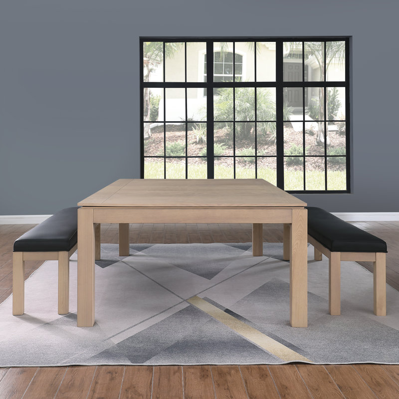 Billiard Bench with Storage for Olivia Slate Pool Table, Driftwood