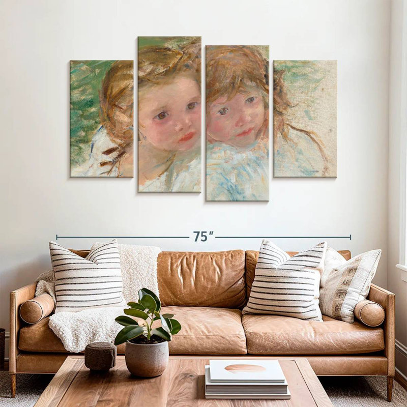 Leisha, deux petites soeurs, H 42 po x l 68 po