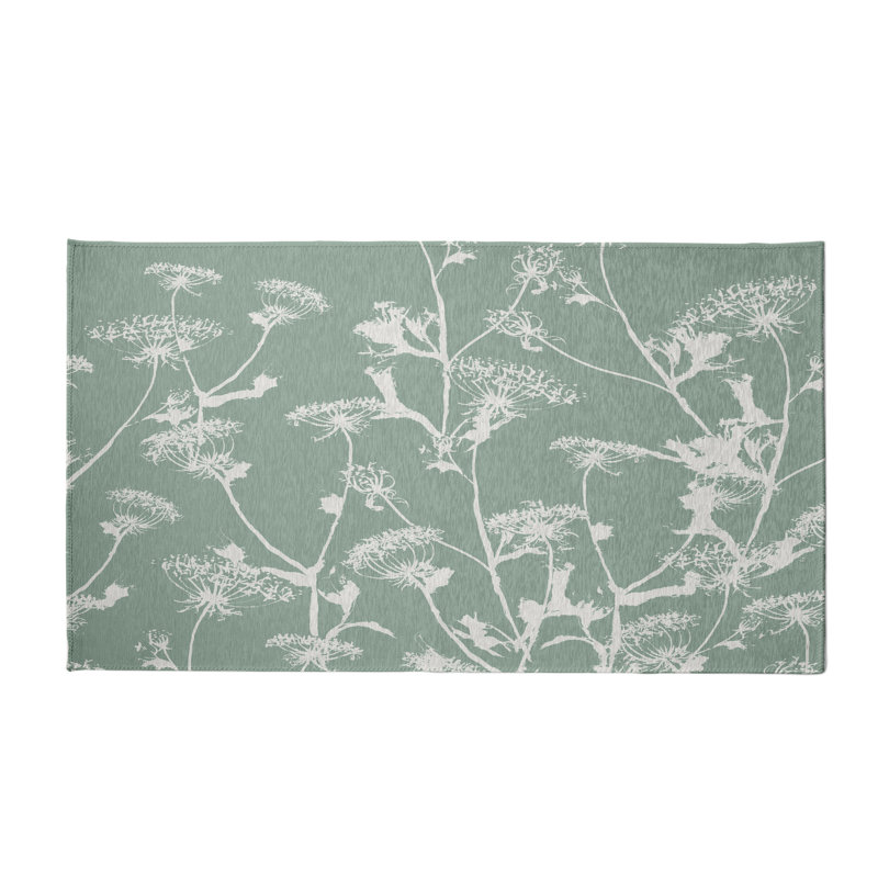 Alvordton Chenille Floral Indoor Rug, Rectangle 3' x 5'