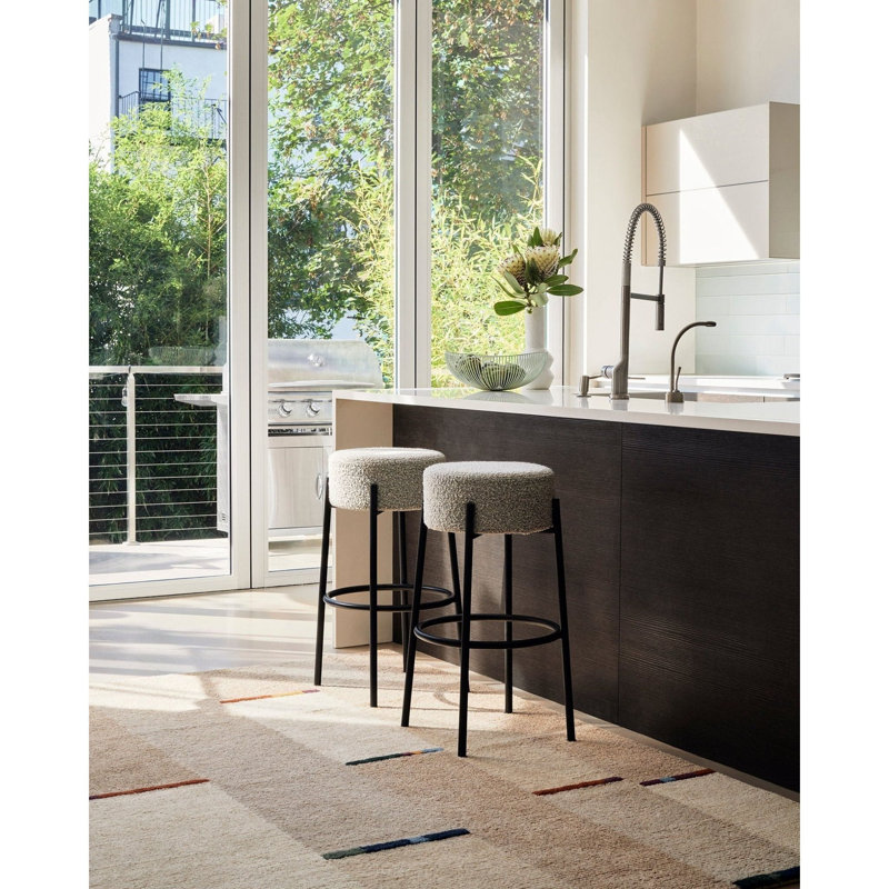 Hand Tufted Wool Albers Indoor Area Rug, Rectangle 8'9" x 11'9"