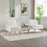 Ensemble de 2 chaises d'appoint rembourrées Mordern (sans table)