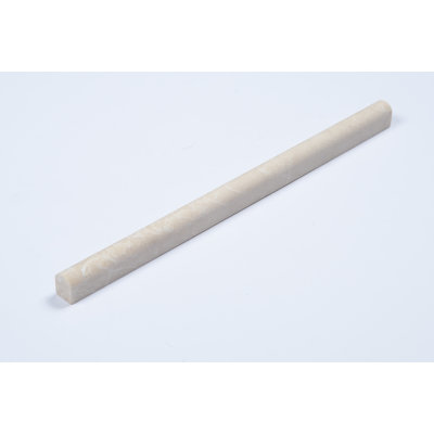 Botticino 12'' L x 0.75'' W Marble Round Tile Trim