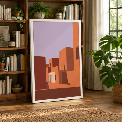 Abstract City Forms Minimalist - Wrapped Canvas