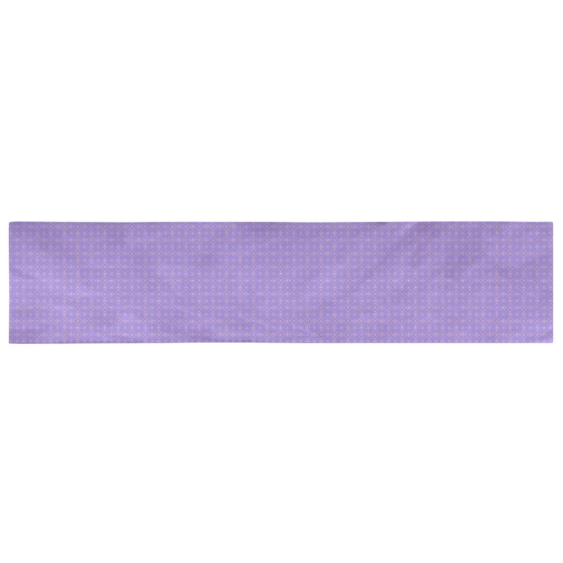 Chemin de table Avicia, 72 po x 16 po, Rose / Jaune, Coton
