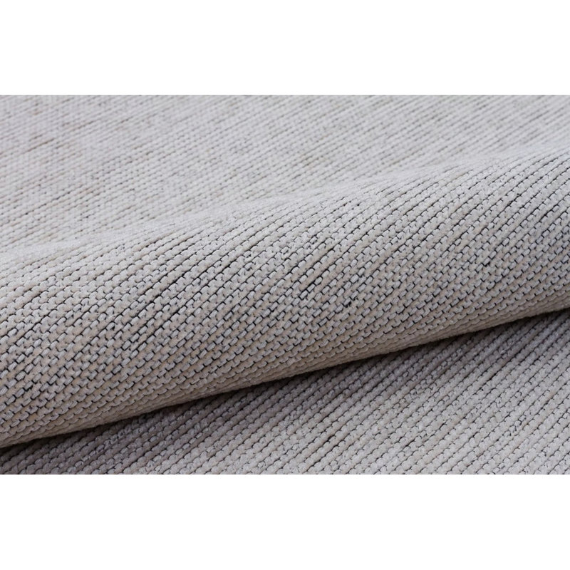 Tapis de couleur blanche organique antiallergique sans motif et lavable à la machine en polyester tissé à la machine_45