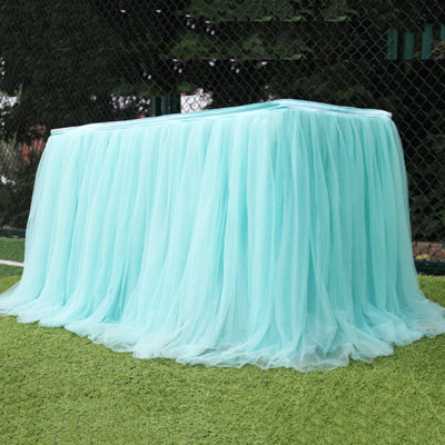 1 jupe de table en tulle 100X75cm