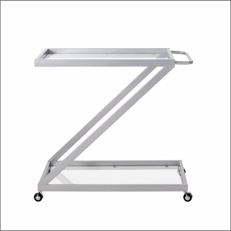 Stylish and Functional Bar Cart with Sturdy Construction for Entertaining