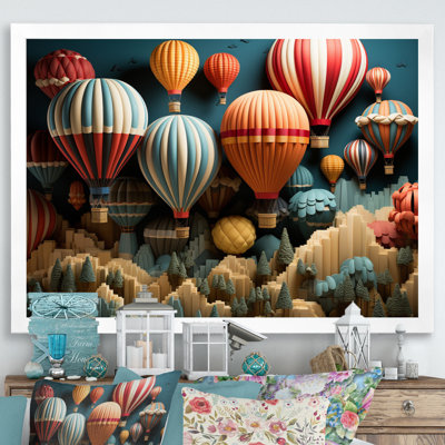 " Red Hot Air Ballon Mosaic I "