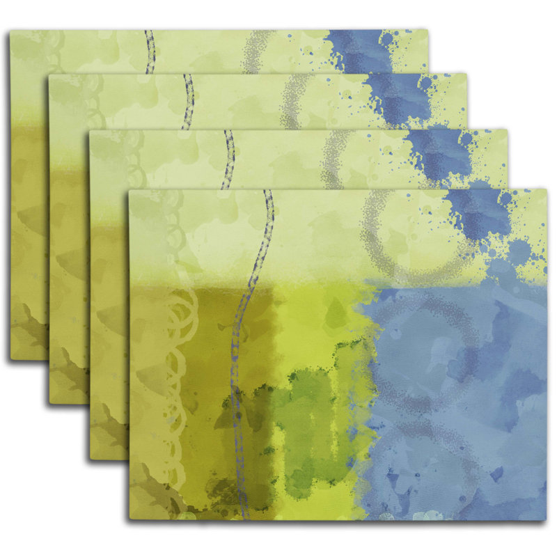 Polyester Abstract Rectangle Placemat