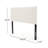 Ivory Fabric Queen Size Headboard - Tufted Diamond Stitch, Adjustable Solid Wood Frame & Metal Legs-424163019