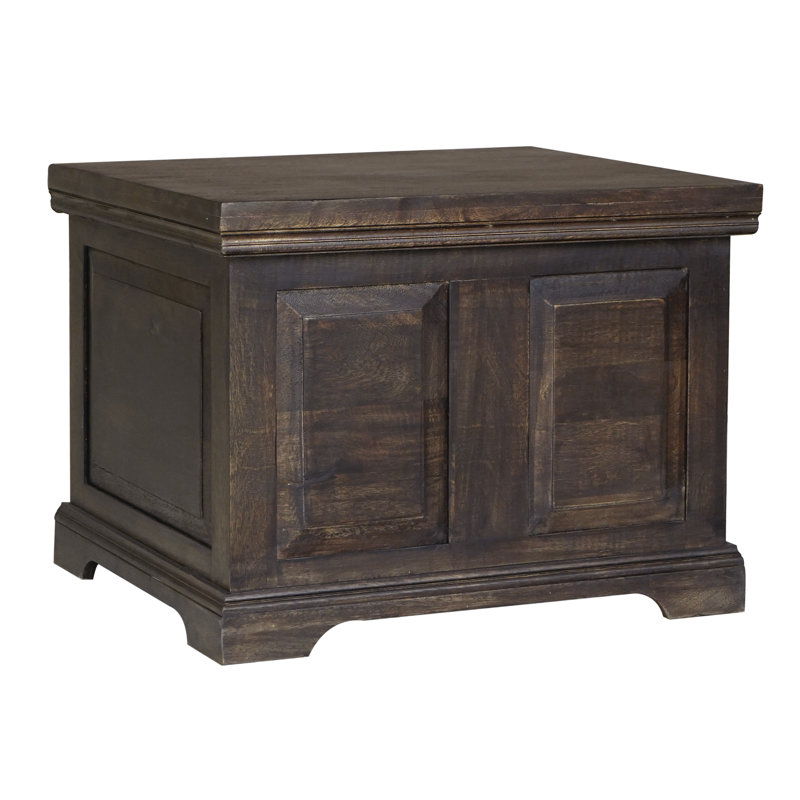 Emerson Camp Trunk / Footlocker, Dark Wood