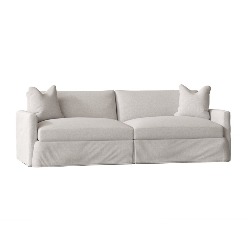 Canapé Hartig, Tissage natté ivoire Drusky Sustain®
