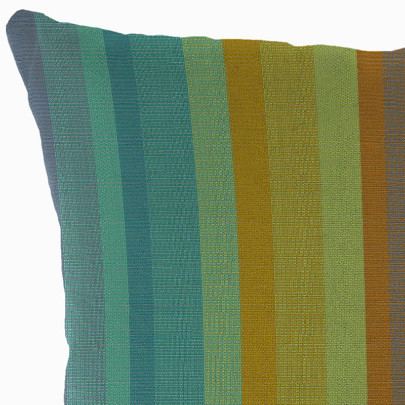 Sunbrella Outdoor Throw Pillow, Astoria Lagoon Striped