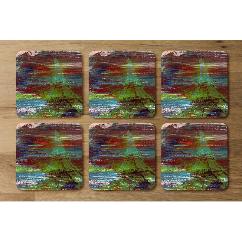 Square 6 Piece Coaster Set