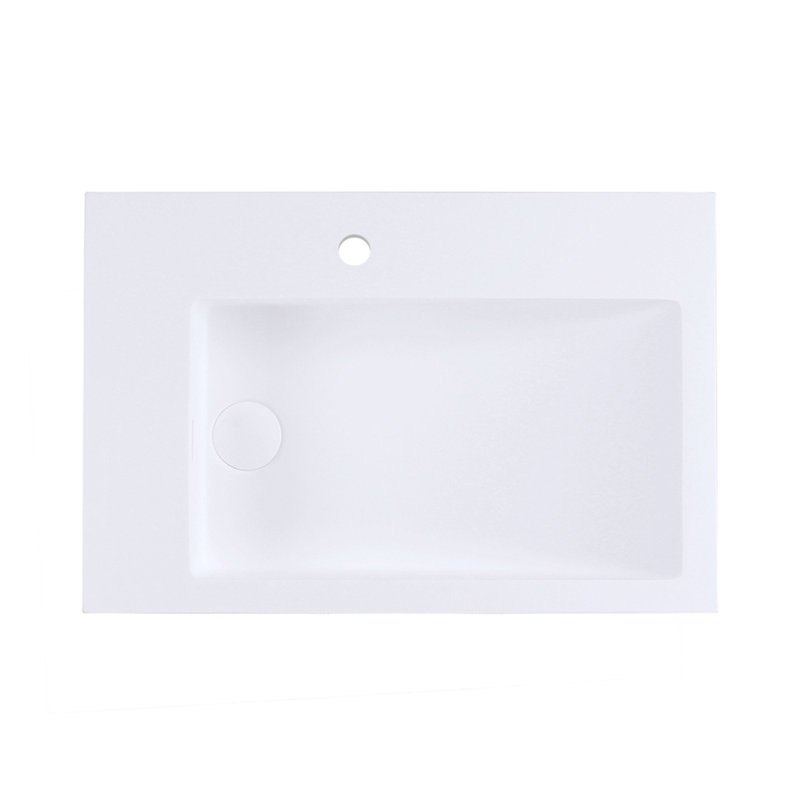 La Scala 23.62'' L Bathroom Sink, Matte White, Single