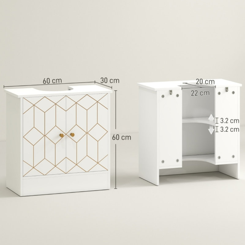 60cm Bathroom Vanity Base Only