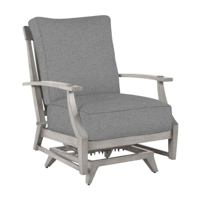Croquet Patio Chair with Cushions, Welt, Oyster, Verona Mist