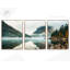 Parc national de l'Acadie, ensemble de 3 très grandes affiches aquarelles, montagnes, art mural sur toile
