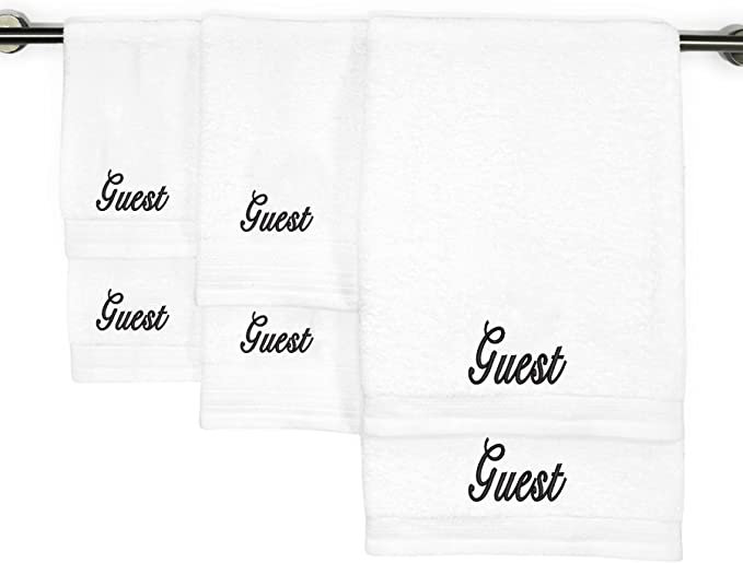 Kaufman Sales Kaufman - Personalized Luxury Hotel Quality Towels  Embroidered (Bath Towel, Hand Towel, & Fingertip White Towel 3 Pc Set With  Monogrammed Letter 100% Ringspun Cotton For Bathroom, And Spa.