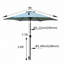 Parasol 9 pi Frosty - mât et nervures en acier, manivelle à inclinaison facile, évent pour plus de durabilité, cadre robuste protégé, système à bouton-poussoir,