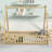 Twin Teepee Tent Bed With Guardrails & Solid Wood Frame-774655989